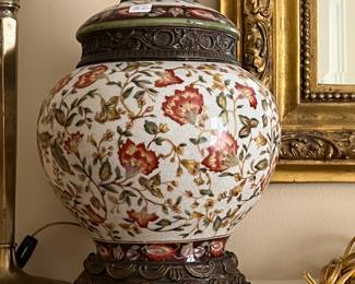 Porcelain Jar handpainted.d