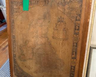 Vintage map print $200 + tax