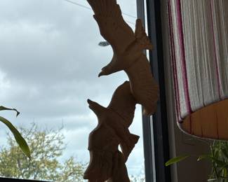 Plaster bird sculpture $200 + tax