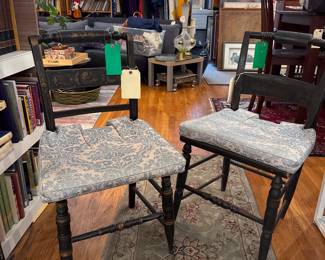 Set of 2 Nichols and Stone chairs $30 + tax each