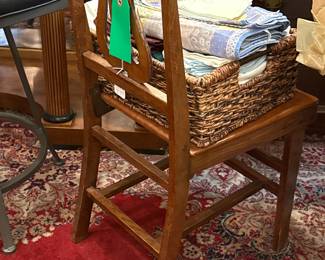Antique wooden folding chair $60 + tax