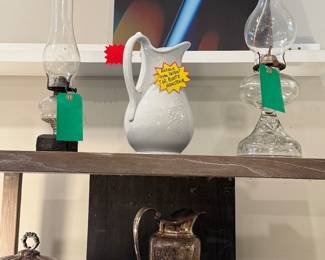 Glass oil lamps