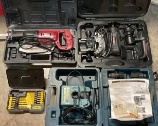 Power Tools and Drill Set