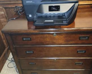 Thomasville wooden file cabinet