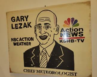 Local weather News Meterologist of Gary Lezak Art