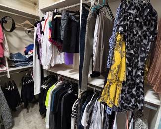 Lots of designer clothing