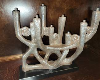 Austen Menorah Candle Holder