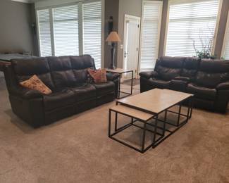 2nd set of Flexsteel reclining sofa and loveseat