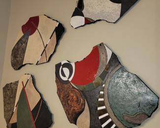 Michael Gustavson' Clay art - 4 pieces