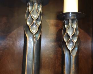 Copper candle holders