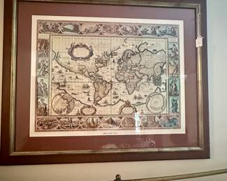 Map in frame - probably not accurate enough to use today...