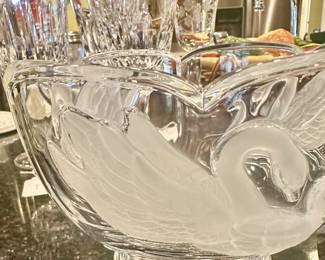 One of many crystal pieces - looks like Lalique but it ain't...