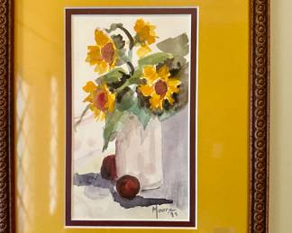 Watercolour in frame