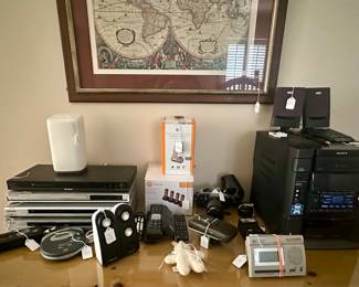 Electronics along with a Pentax camera