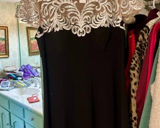 Several evening gowns