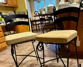 Iron bar stools - very heavy