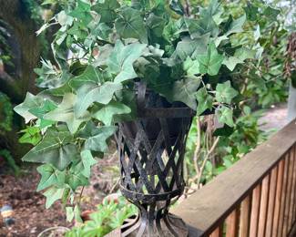 Many iron items - best ivy I've ever grown, too...