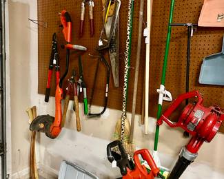 Lots of yard tools