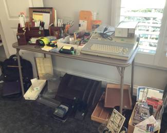 Lots of office supplies
