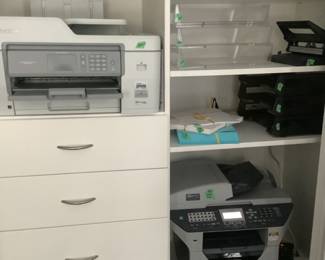 Two large copiers