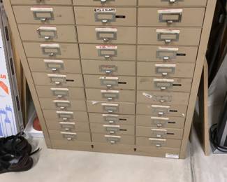 Multi drawer metal cabinet