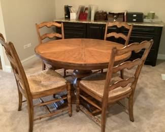 Game table with four chairs. Presale $195