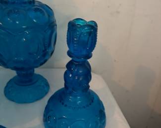 Moon and Star Pattern Glass