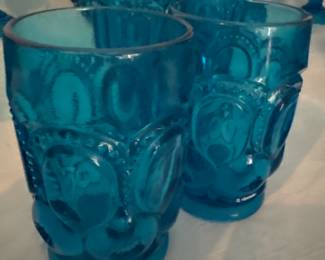 Moon and Star Pattern Glass