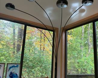 5 Arms Arch Floor Lamp in Black