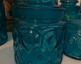 Moon and Star Pattern Glass