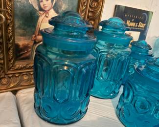 Moon and Star Pattern Glass