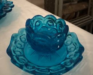 Moon and Star Pattern Glass