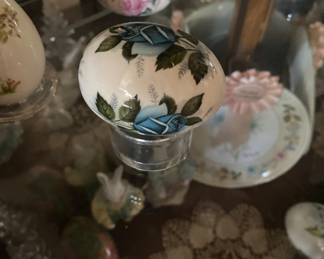 The egg lady porcelain eggs