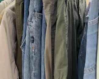 Tons of pants and unique vintage denim 