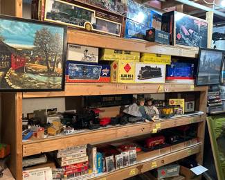 Trains , most new in box 