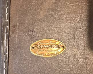 Browning gun case with shotgun barrel 