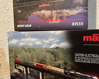 Large train collection: most new in box 