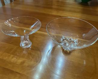 Steuben glass dishes 