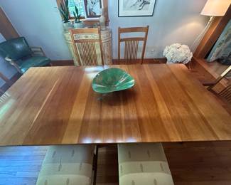 Top view of dining table 