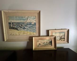 Original watercolors William Zappone 