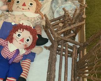 Vintage Raggedy Ann and Andy