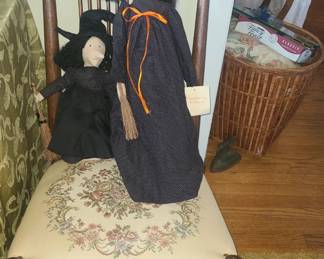 Vintage nursing rocker
Witch dolls