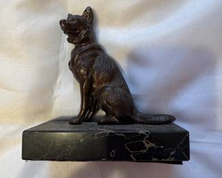 German shepherd bookend