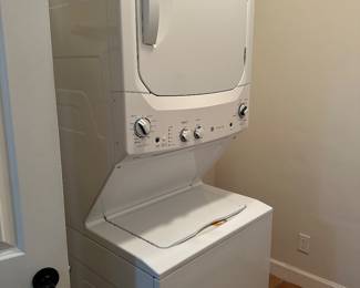Stacked washer and dryer