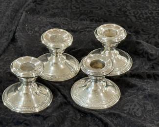 Silver plate candlesticks