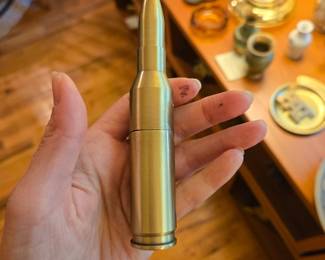 Brass refillable butane bullet lighter