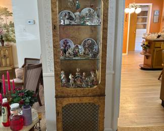 Lighted curio cabinet