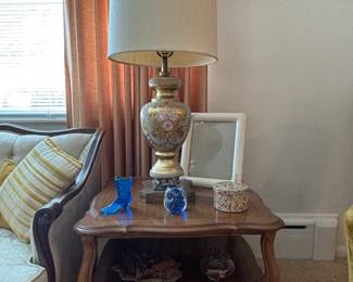 pair of MCM end tables, matches coffee table