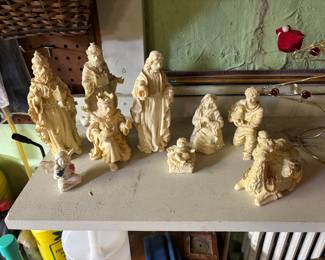 Carved manger 