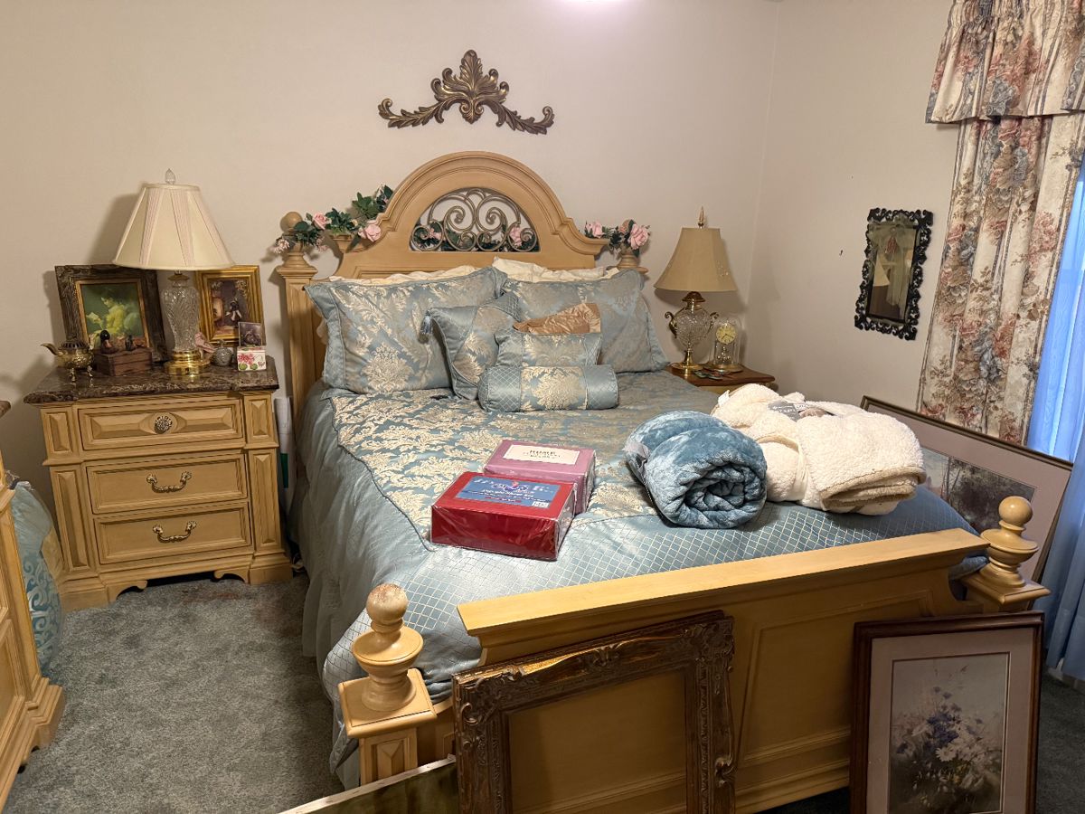 Beautiful Bedroom Set with Marble Tops